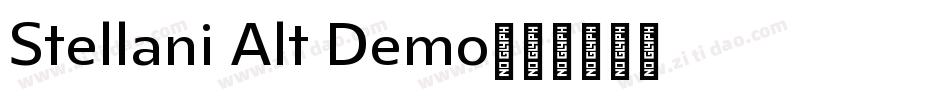 Stellani Alt Demo字体转换